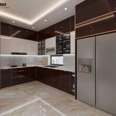Tủ Bếp Cánh Kính