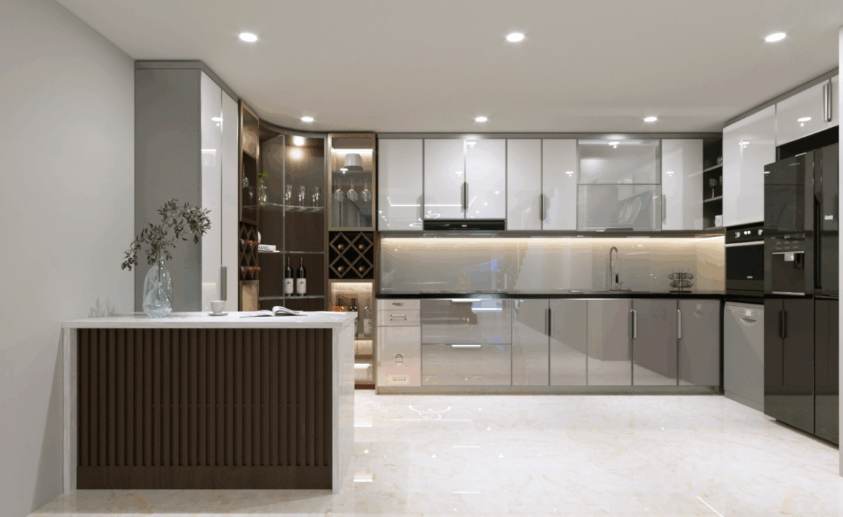 Vì Sao Tủ Bếp Kính Cường Lực Lại Được Ưa Chuộng Đến Thế?